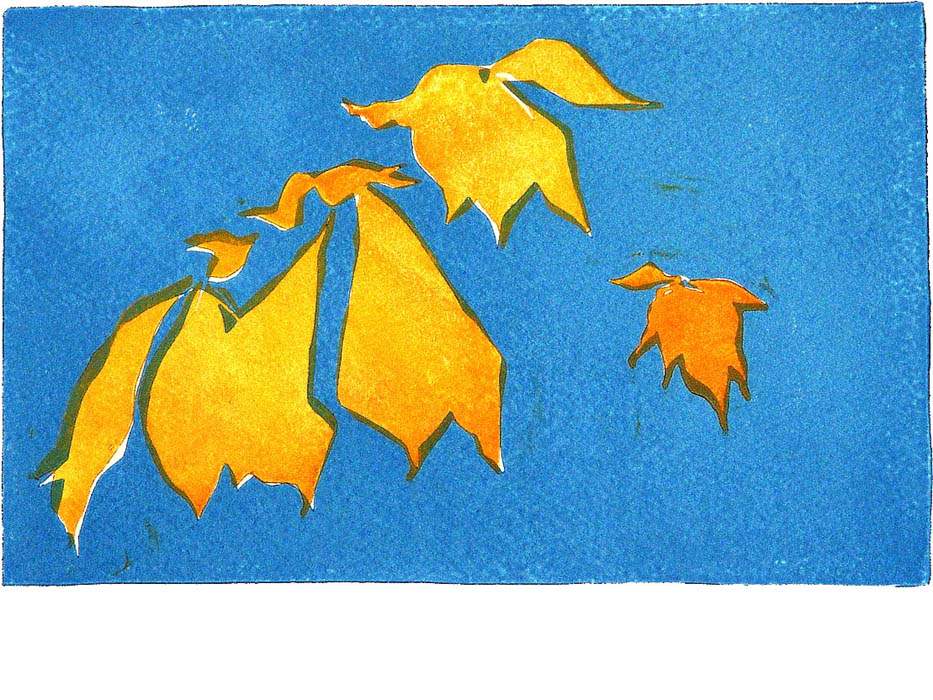 Agnes Keil, chestnut leaves, 20 x 12,5cm, 2001